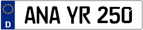 Trailer License Plate